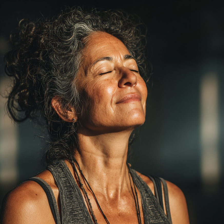 Espacio tranquilo de yoga